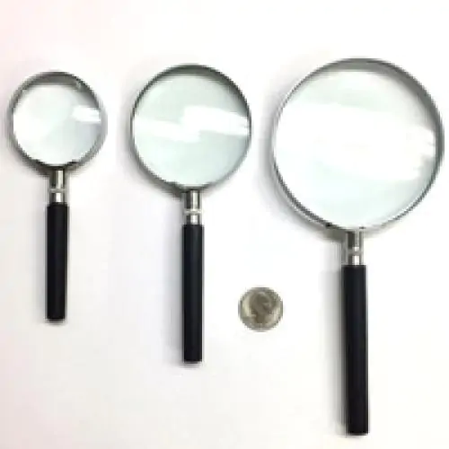 Glass Lens Magnifiers, Magnifiers with glass lens