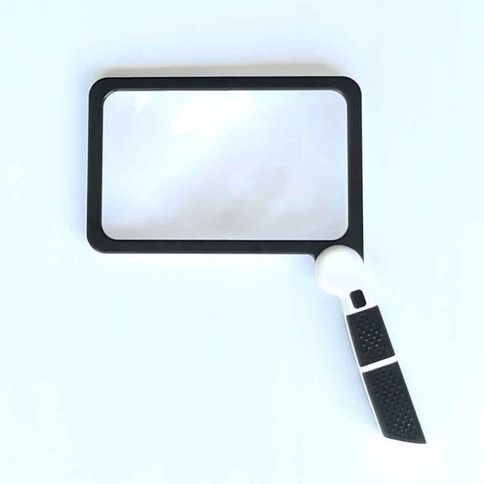 Near full page size LED Magnifier for reading or magnifying computer ...
