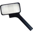  black 3x Rectangular  2x4 inch Handheld Magnifier, 5x Bifocal ,MADE IN USA 