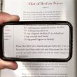 USA made Rectangular handheld hand lens magnifier magnifying text