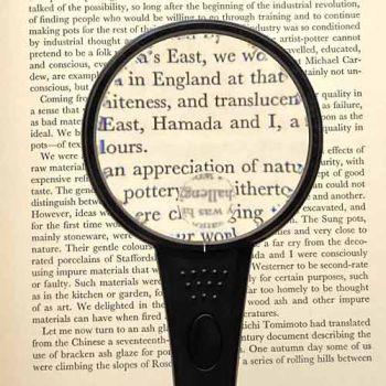 Light weight 3x with 8x led magnifier magnifying glass magnifying book text 