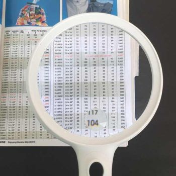 Large Handheld Magnifier, 2.1x, 5" Inch Magnifying Glass ,14 LED