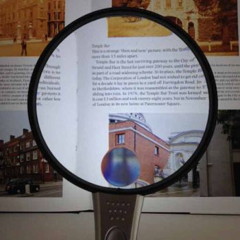 Large Lightweight Reading Magnifier, 2.2x,4x, 4.25" Inch Magnifying Glass Duel LED