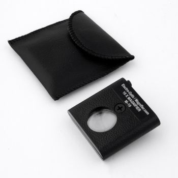 10x led magnifier loupe pocket scanner style made in usa with storage case 