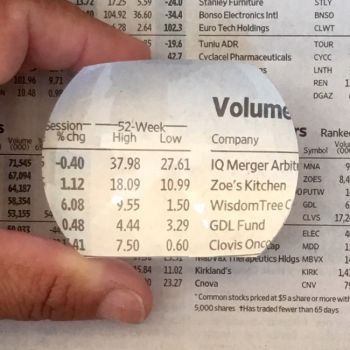 unique 2.5 inch rectangular dome magnifier magnifying newspaper 